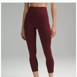 Lululemon Align High Rise Leggings 4 Burgundy